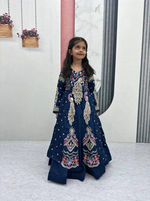 Pc 528 Vichitra Blue Kids fashion wholesale market in Kolkata